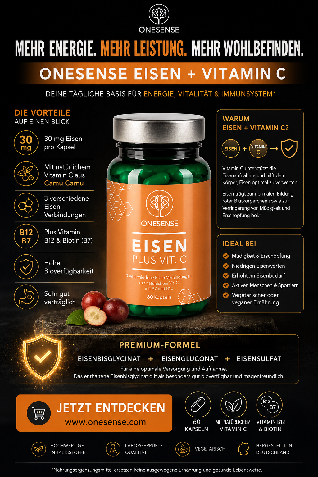 Iron Plus Vit.C  60 capsules