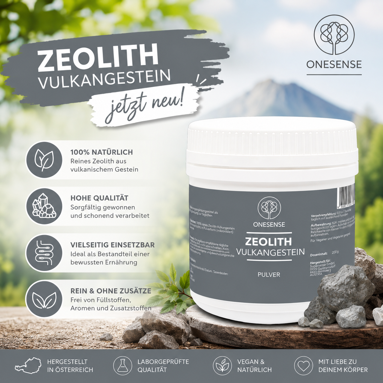 ZEOLITH Vulkangestein 200g